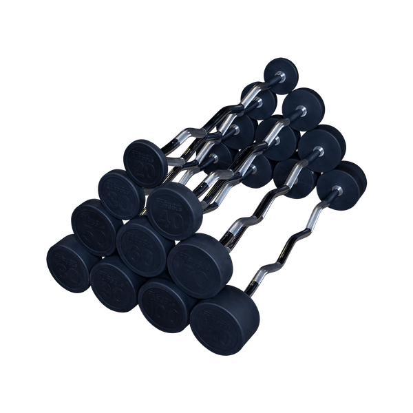 Cap 40 lb weight discount set with solid curl bar