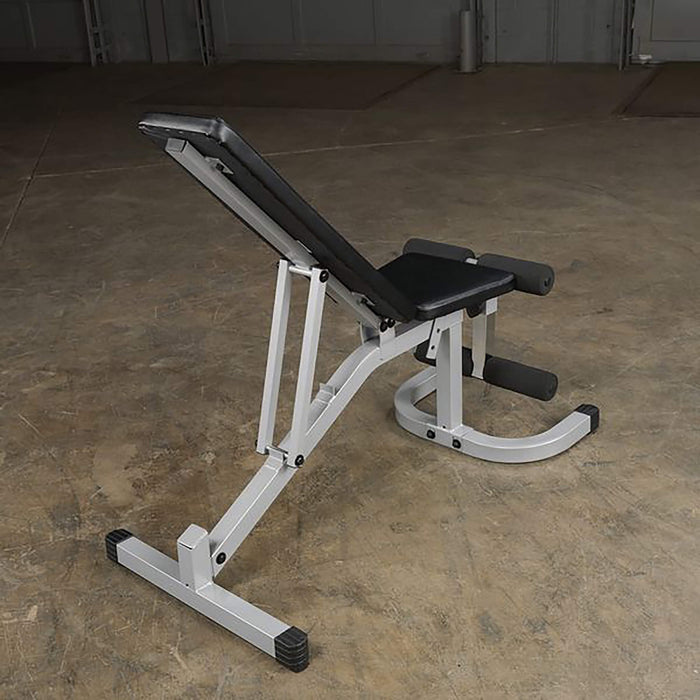 body solid flat incline decline bench pfid130x rear side view