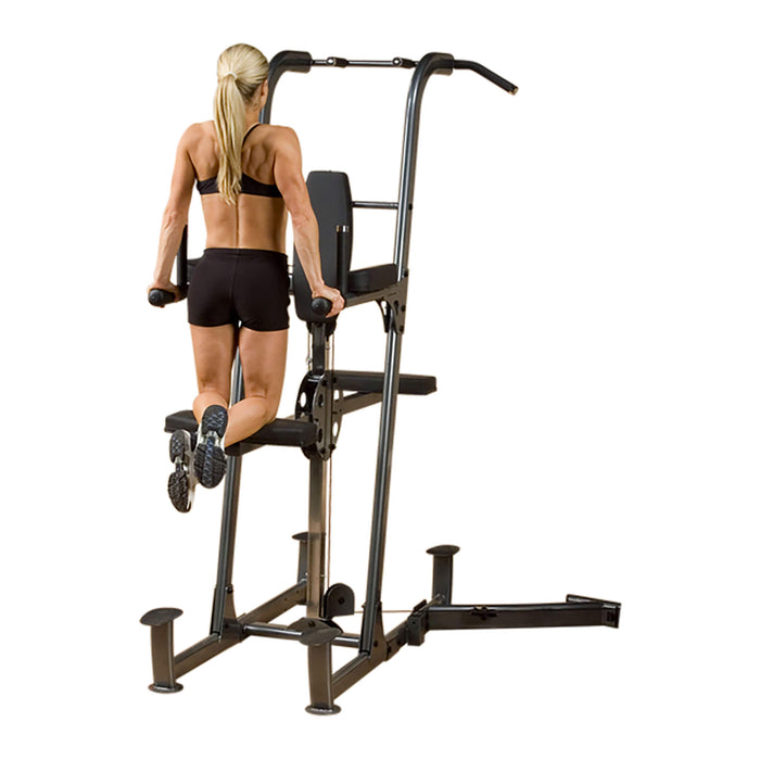 body solid fusion fcdwa weight assisted dip pull up station clipped