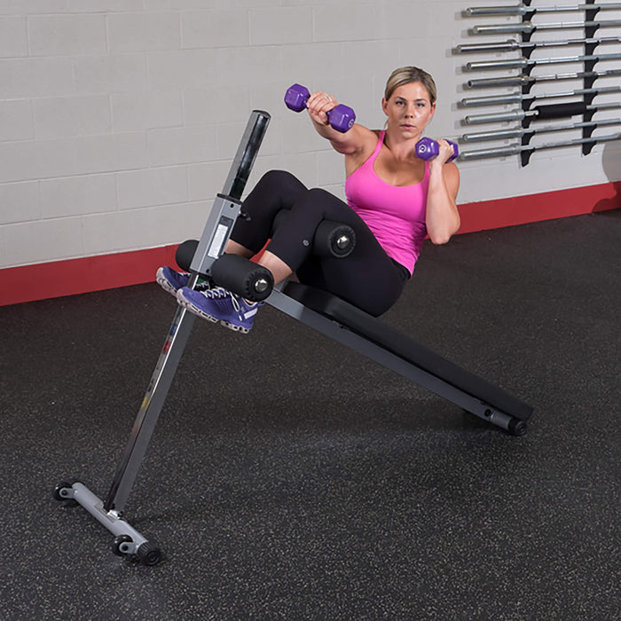body solid gab60 oblique bend with dumbbell