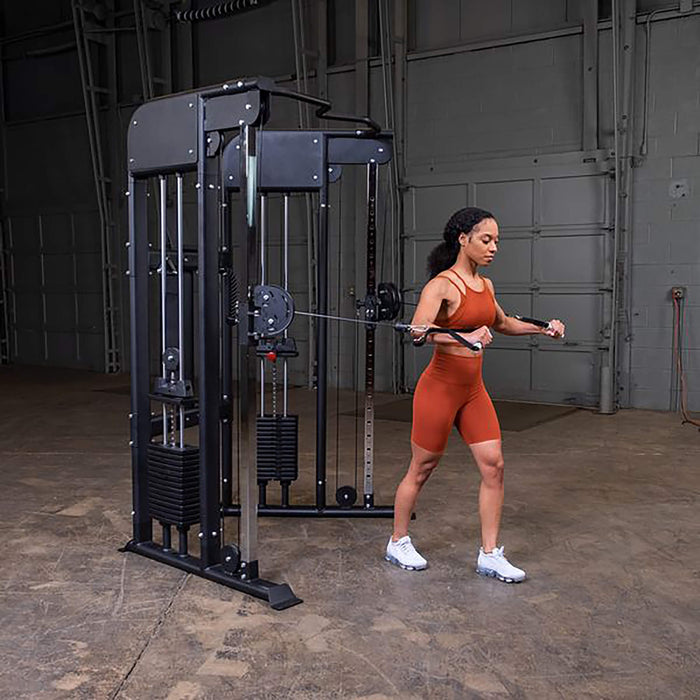 body solid gft100 functional trainer chest press