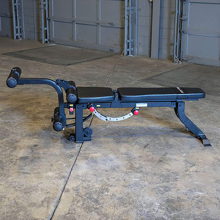 body solid gleg adjustable bench side view