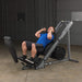 body solid glph1100 leg press and hack squat machine squat workout