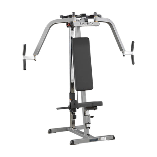 body solid gpm65 plate loaded pec machine front view