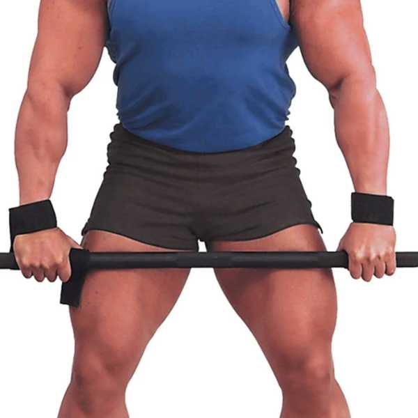 body-solid nylon power lifting straps in use