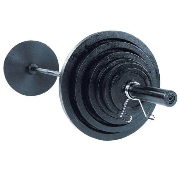 Body Solid OSC Cast Iron Olympic Plate and Barbell Set