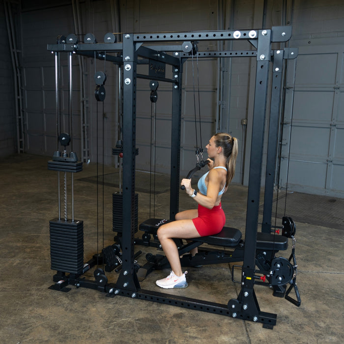 body solid power rack with functional trainer gprfts bundle.