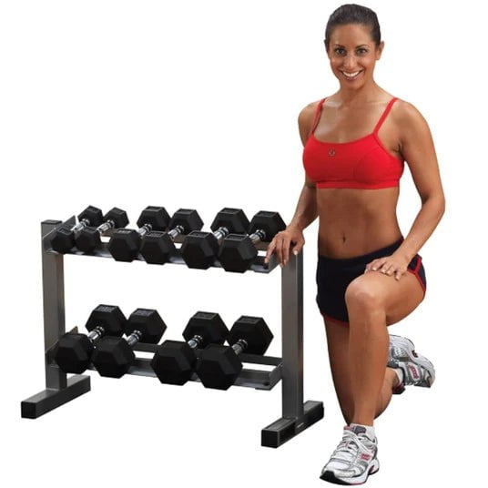 Body Solid Powerline PDR282X Two Tier Dumbbell Rack