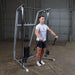 body solid powerline pft50 single stack functional trainer biceps curl