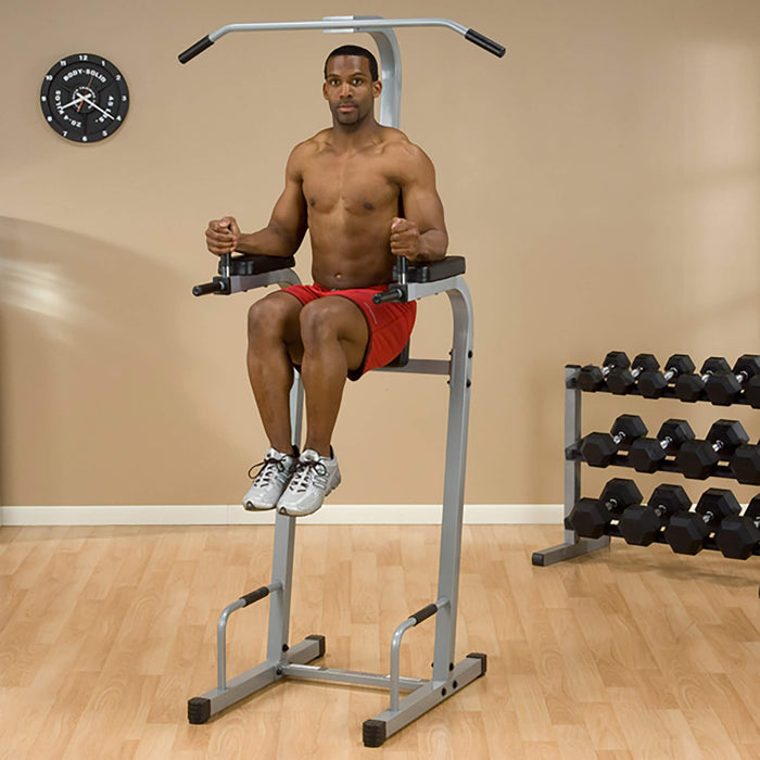 body solid powerline pvkc83x vertical knee raise leg lifts