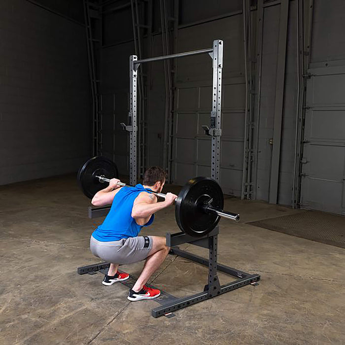 body solid ppr500 half squat rack squat
