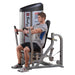 body solid pro clubline chest press s2cp showing man exercise white background