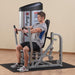 body solid pro clubline chest press s2cp showing man exercising