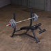 body solid pro clubline decline olympic bench sodb250 with barbell