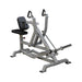 body solid pro clubline lvsr leverage seated row machine corner view