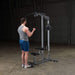 body solid pro lat machine man biceps curl