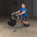 body solid seated row machine gsrm40 plates at starting point