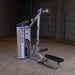 body solid series ii s2lat pro clubline lat pull seated row corner view