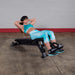 body solid sfid425 heavy adjustable bench abs crunch