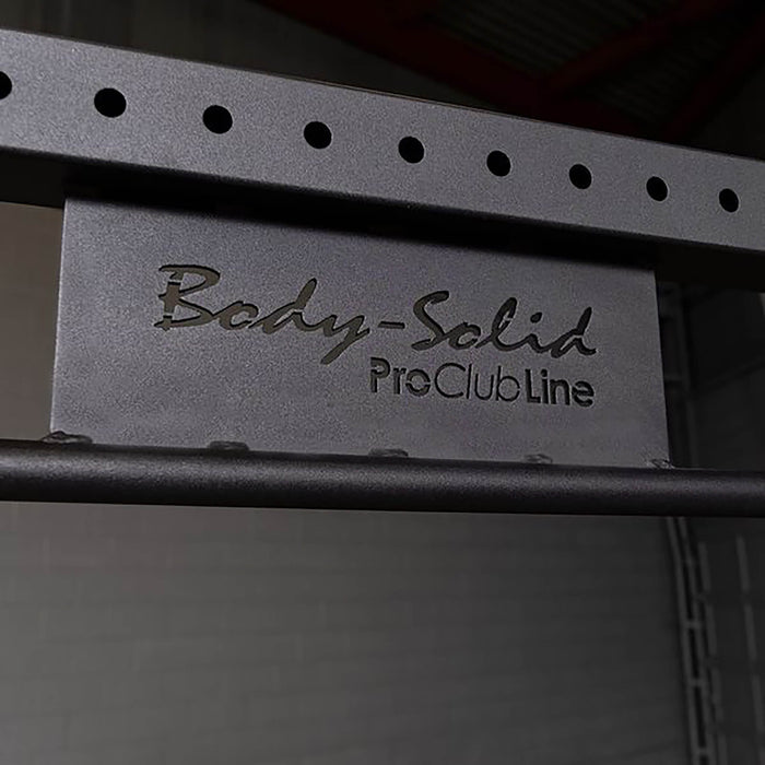 body solid spr1000 commercial power rack placard
