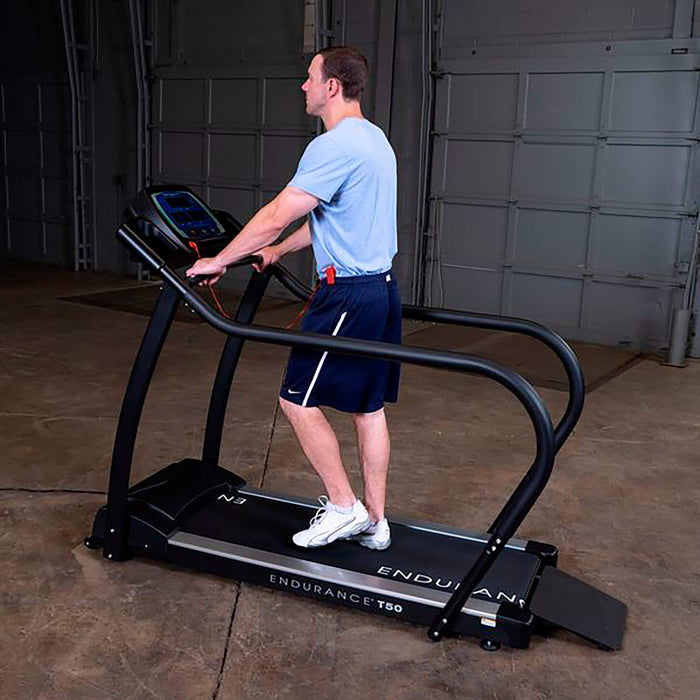body solid t50 endurance side view exercise with model
