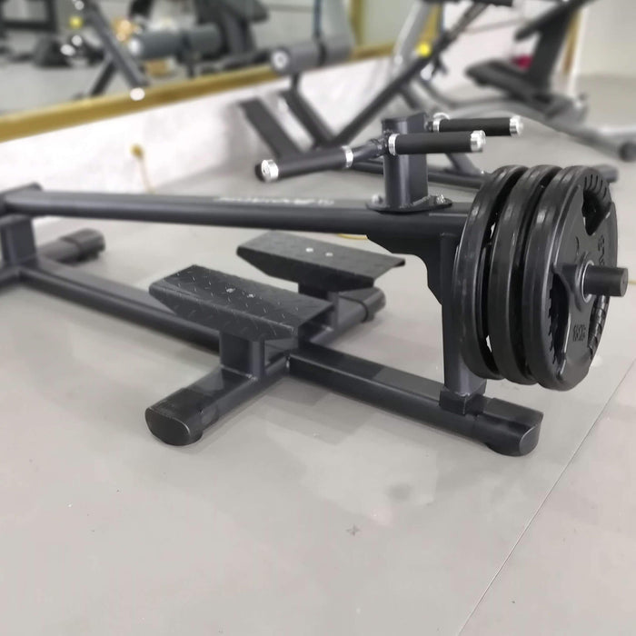 bodykore g273 t bar row with olympic plates corner view
