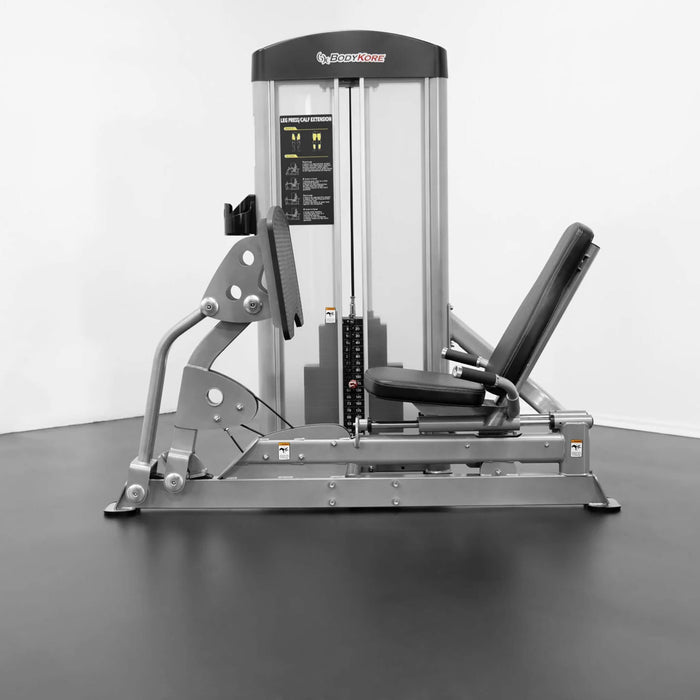 bodykore gr631 seated leg calf press front view