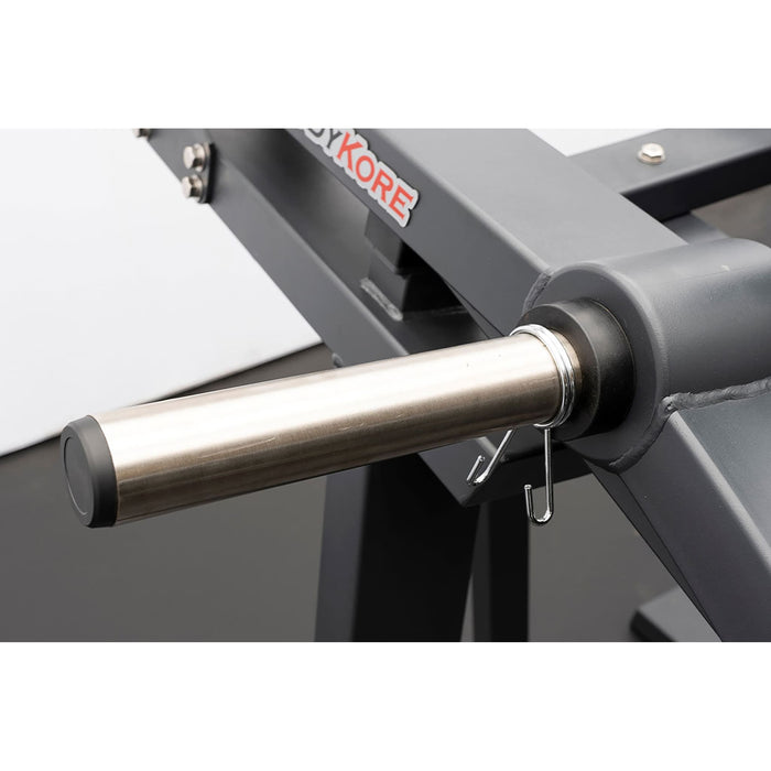 bodykore gr803 shoulder press machine weight plate storage top view