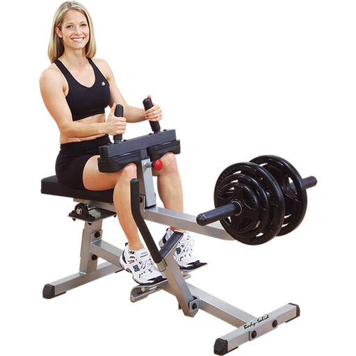 commercial seated calf raise corner view white background