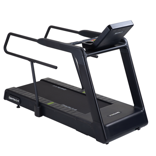 eco natural prime t673 treadmill side angle