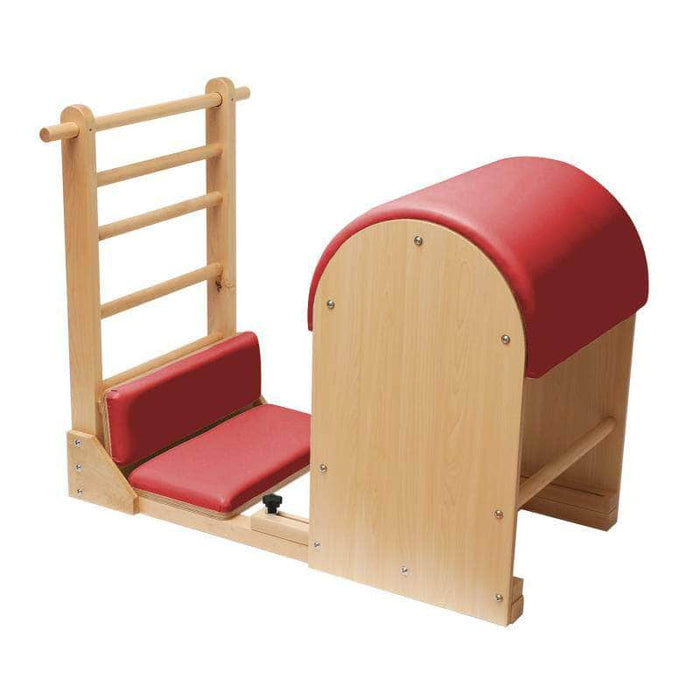 Elina Pilates Ladder Barrel Elite With Wooden Base Red (Custom)