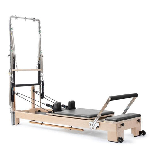 Elina Pilates Wooden Reformer Lignum With Tower Black