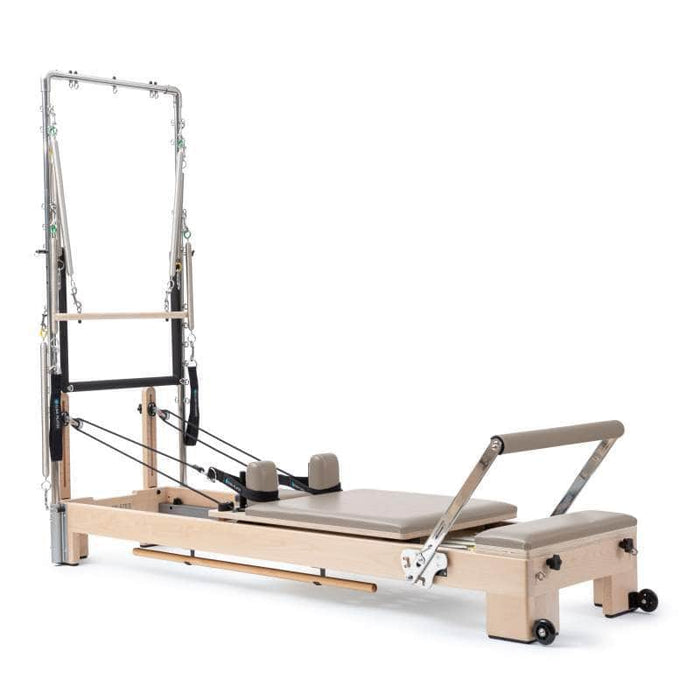 Elina Pilates Wooden Reformer Lignum With Tower Mocha