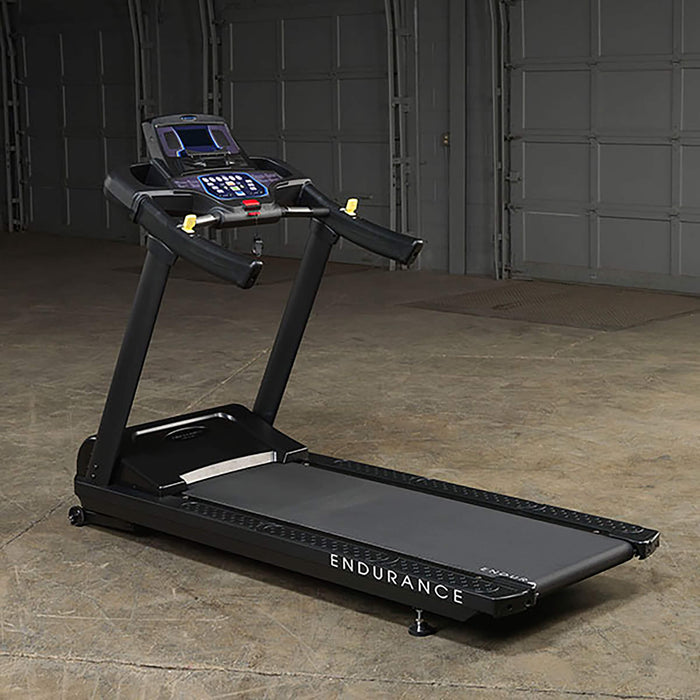 endurance commercial treadmill t150 side view