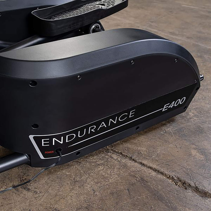 endurance e400 elliptical trainer patented center drive design