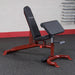 flat incline decline bench gfid100 corner view with pad