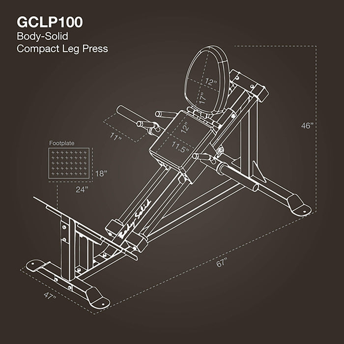 gclp100 dimensions
