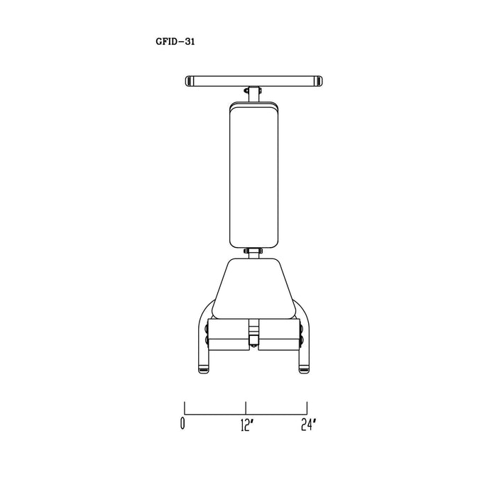 gfid31 body solid top view dimensions