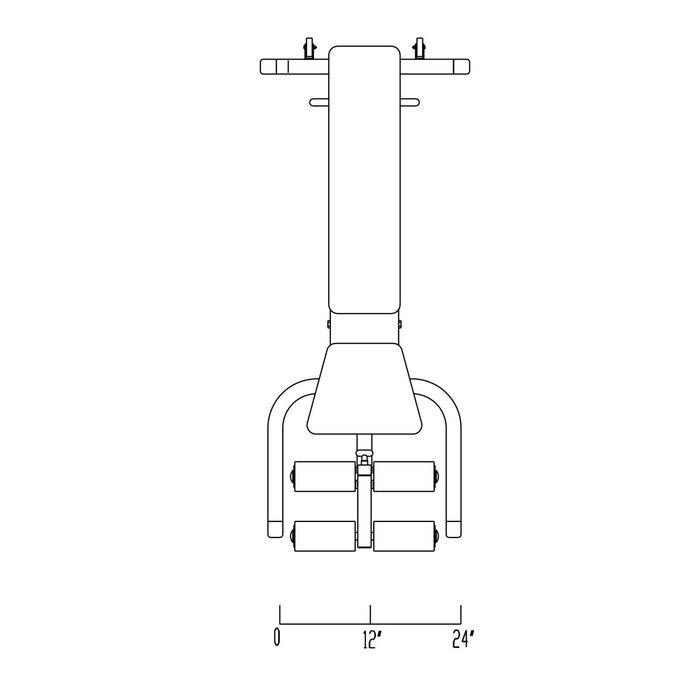 gfid71 heavy duty fid bench body solid top view dimension