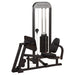 glp stk pro select leg and calf press machine front view