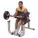 gpcb329 preacher curl bench corner view with model