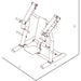 gr804 incline chest press dimensions