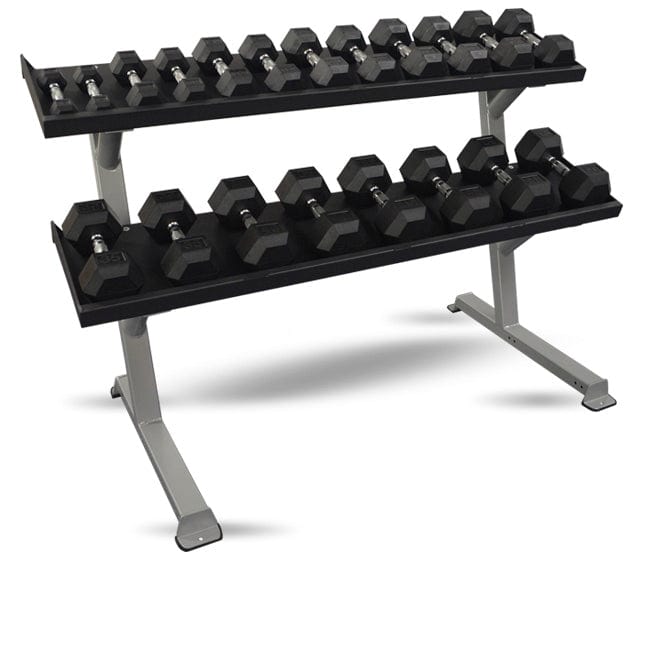 Inflight 2 Tier 69" Tray Style Dumbbell Rack