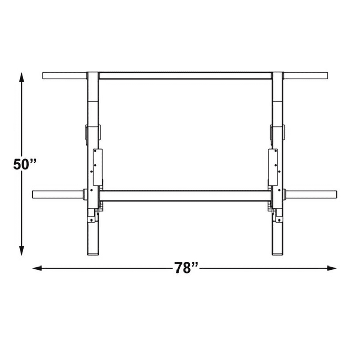 inflight fitness smith machine dimensions diagram