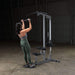 lat machine glm83 body solid woman high pulley curl