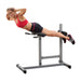 pch24x roman chair back hyperextension front view with model