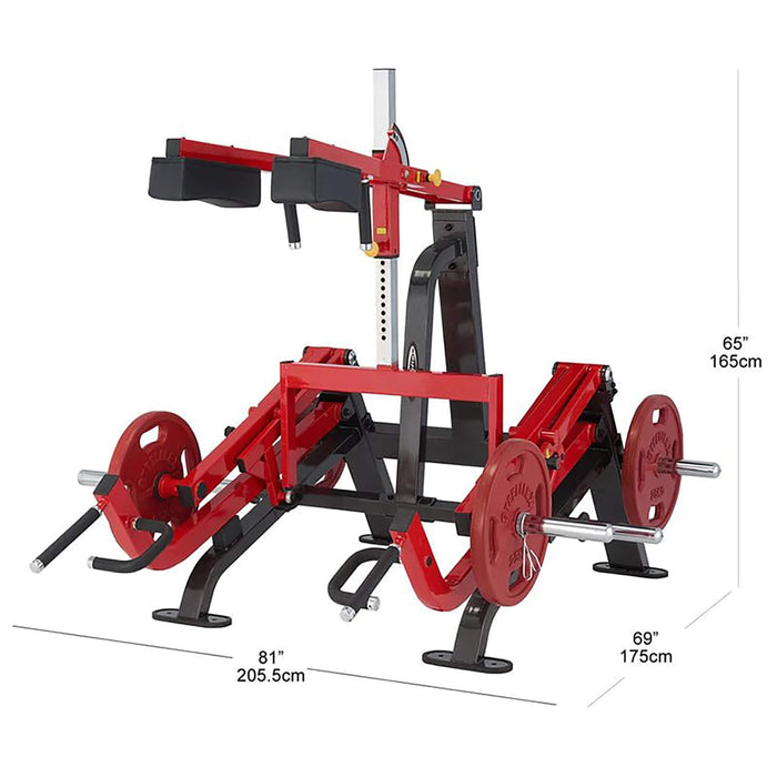 pl2300 squat deadlift lunge machine dimensions