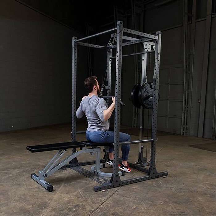 powerline ppr1000 power rack lat pulldown