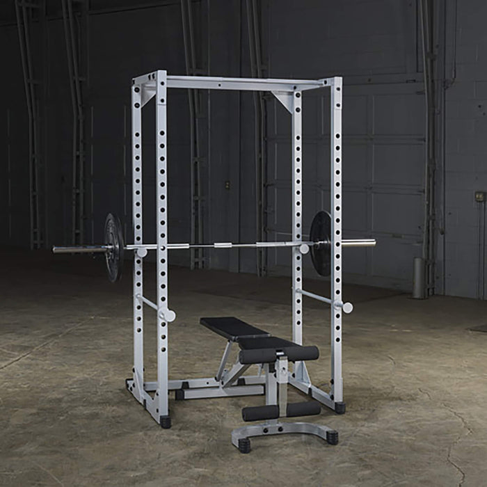 ppr200x power rack body solid with barbell and bench