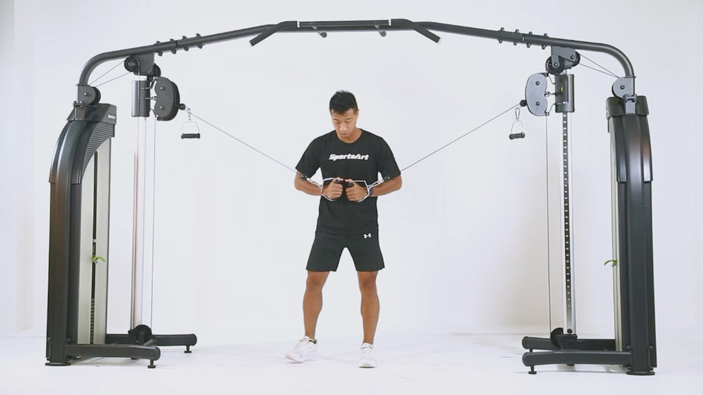SportsArt P871 Performance Cable Crossover training variation